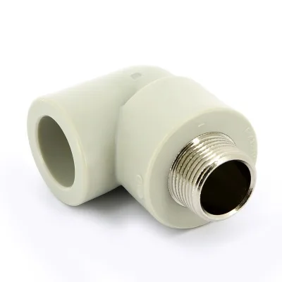 Угол полипропиленовый FV-Plast 216032 НР Ø 32 мм x 1″ (Фв-пласт)