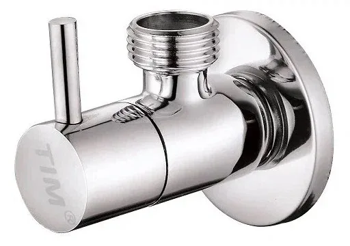 Кран угл.TIM  1/2-3/4 хр.кругл. (5826)   100