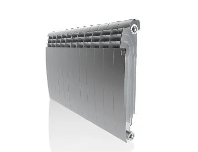 Биметаллический секционный радиатор отопления Royal Thermo Biliner Satin Silver 500 / 12 секций