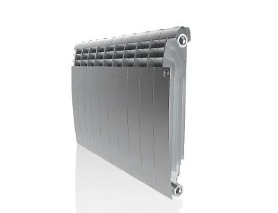 Биметаллический секционный радиатор отопления Royal Thermo Biliner Satin Silver 500 / 10 секций