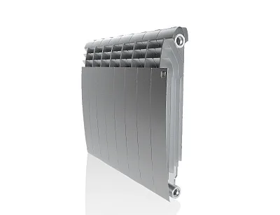 Биметаллический секционный радиатор отопления Royal Thermo Biliner Satin Silver 500 / 8 секций
