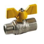 Краны Газ TIM 1/2г.ш. баб. НИКЕЛЬ 60/15