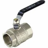 Кран Тим шаровой усиль. рычаг чёрный НИКЕЛЬ 1/2&quot г/г 80/20