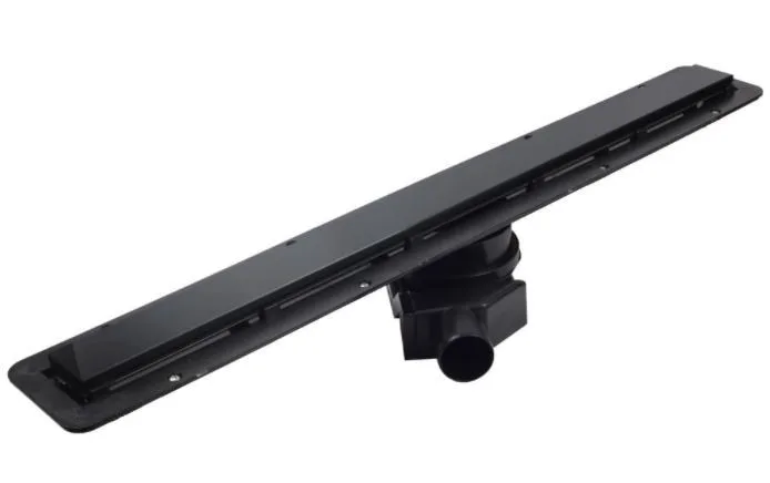 Душевой лоток Pestan Confluo Frameless Line с решеткой Black Glass 650мм