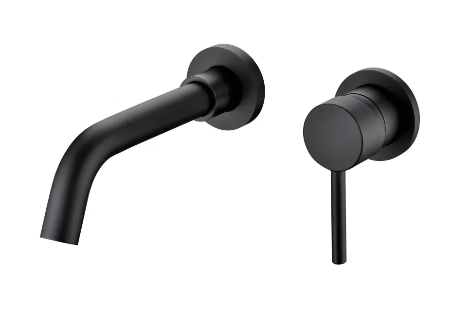Смеситель встраиваемый для раковины Groсenberg GB511 Черный матовый
